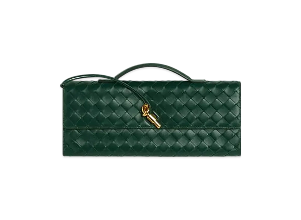 Bottega Veneta Andiamo Clutch "Emerald Green"