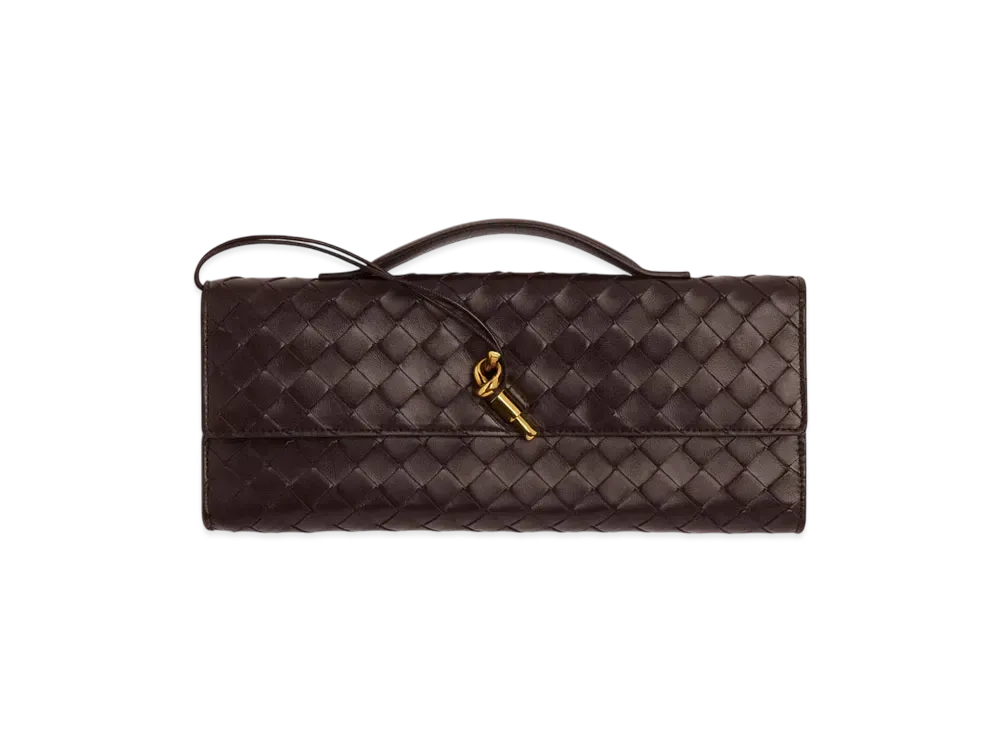 Bottega Veneta Andiamo Clutch "Fondente"