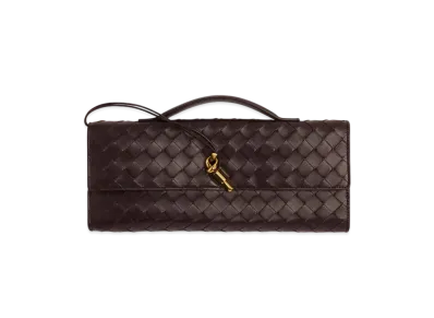 Bottega Veneta Andiamo Clutch "Fondente"
