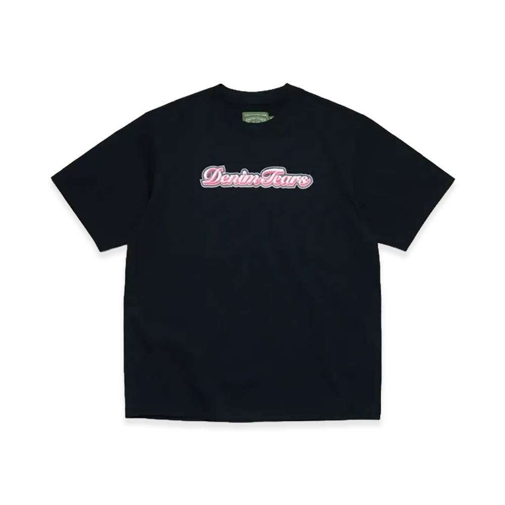 DENIM TEARS Hollis Font Tee "Black"