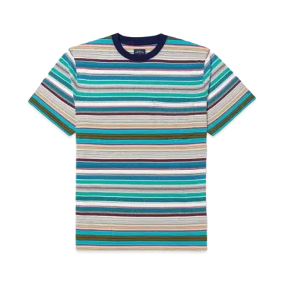 Noah Striped Pocket Tee "Blue"