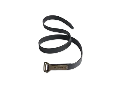 BALENCIAGA Bottle Opener D Ring Belt "Black"
