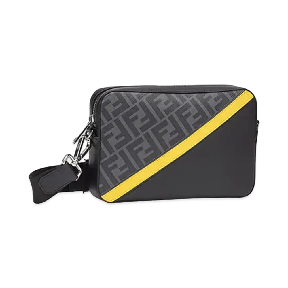 FENDI Shoulder Bag "Black/Gray/Yellow"