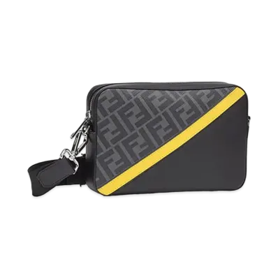 FENDI Shoulder Bag "Black/Gray/Yellow"
