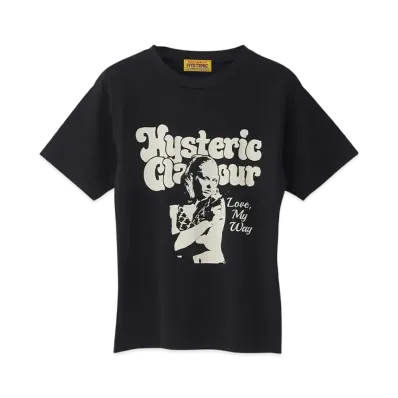 HYSTERIC GLAMOUR Love My Way T-Shirt "Black"