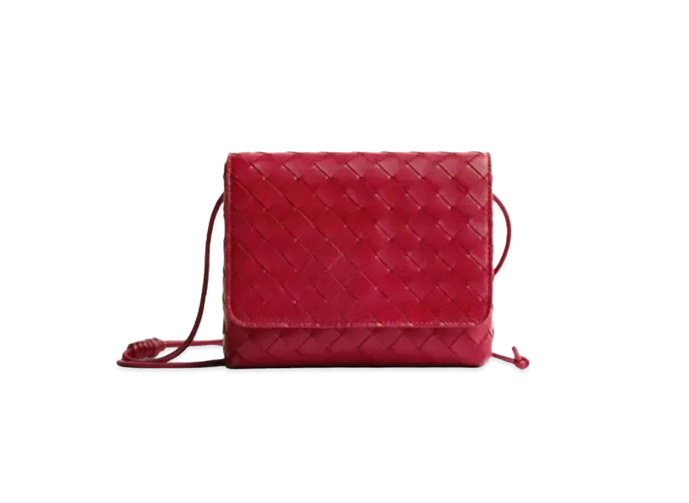 Bottega Veneta Intrecciato Woven Mini Bag "Candy Apple"