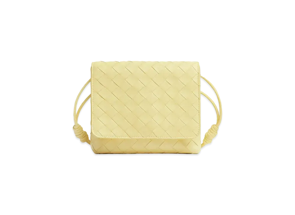 Bottega Veneta Intrecciato Woven Mini Crossbody Bag "Icecream"
