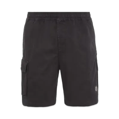 Stone Island L1304 Organic Cotton Old Treatment Cargo Bermuda Shorts - 23SS "Black"