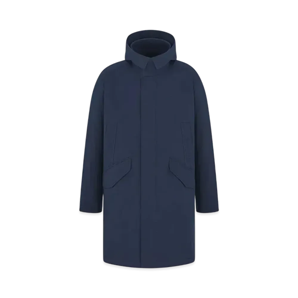 Dior Men's Dior and Hylton Nel Hooded Parka Cotton Blend "Navy Blue"