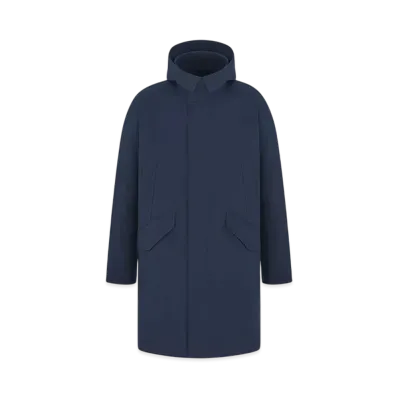 Dior Men's Dior and Hylton Nel Hooded Parka Cotton Blend "Navy Blue"