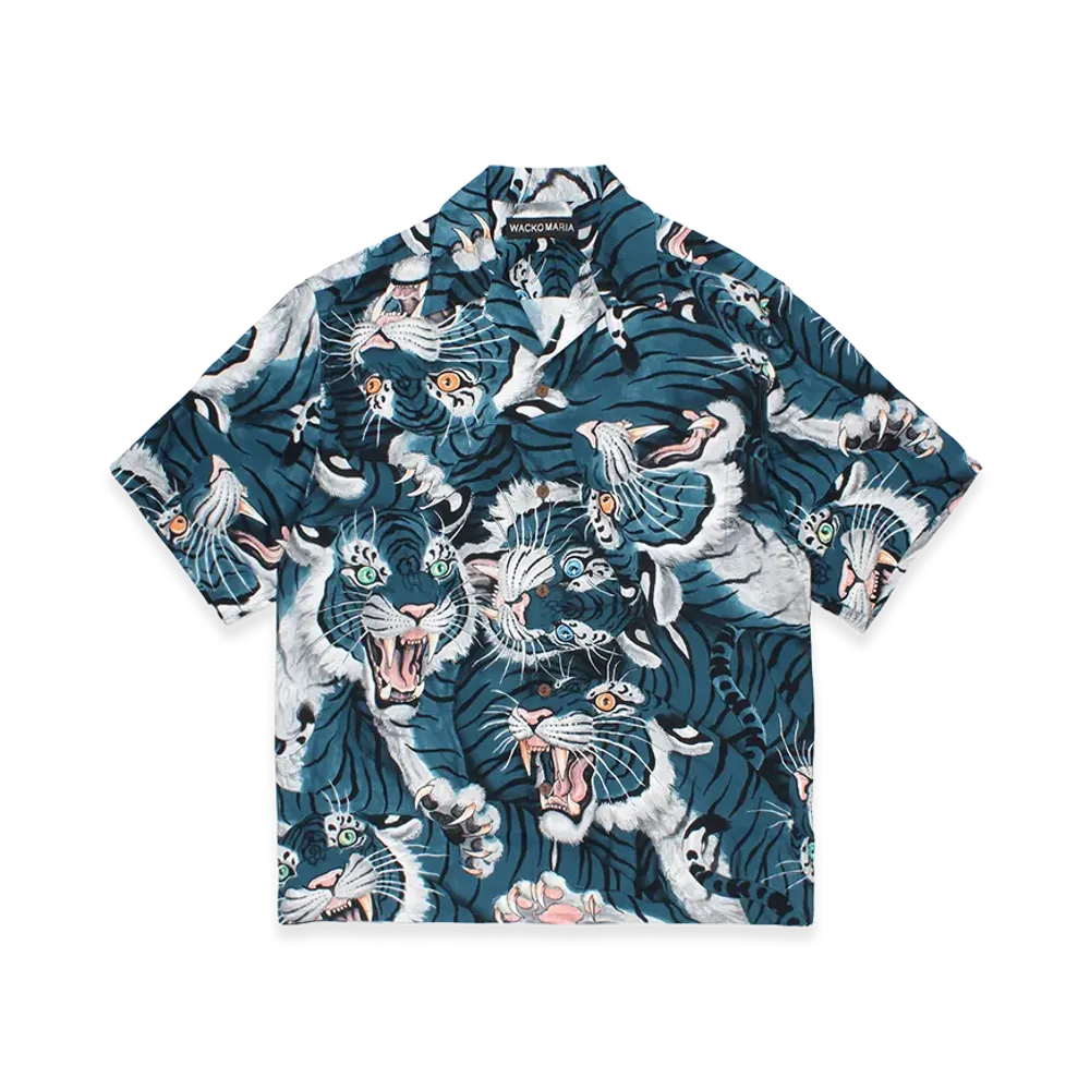 WACKO MARIA Tim Lehi / Hawaiian Shirt "Blue"