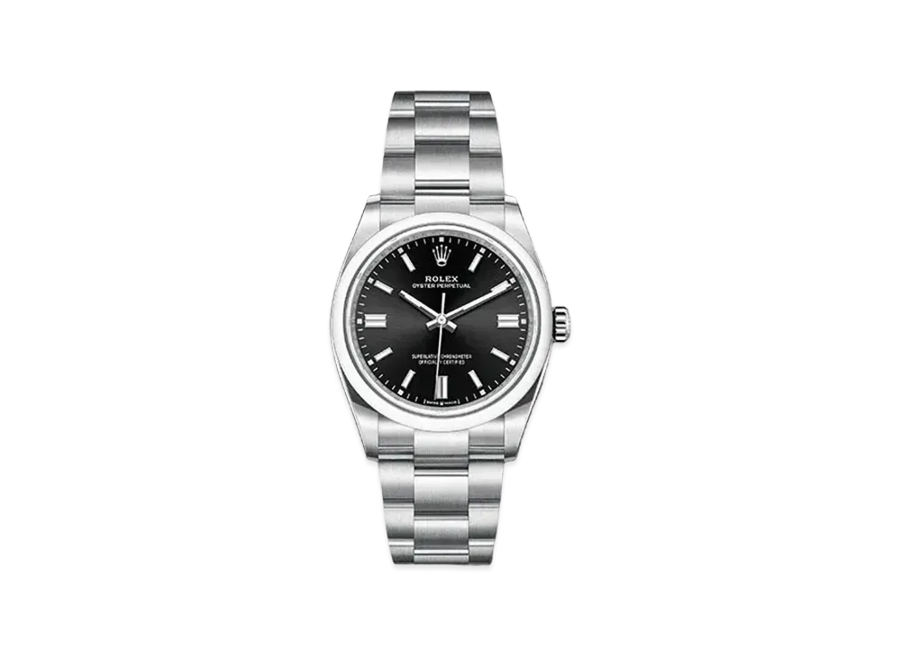 ロレックス オイスターパペチュアル 36 ブラック文字盤 126000