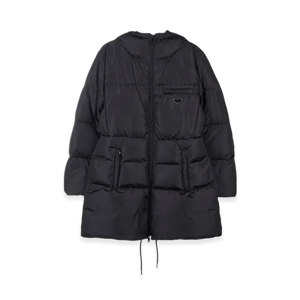 PRADA Women's Re-Nylon Down Jacket "Black"