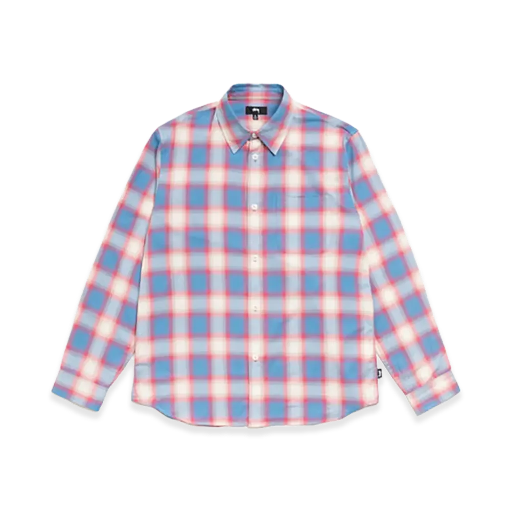 Stussy Beach Ombre Plaid Shirt "Blue"