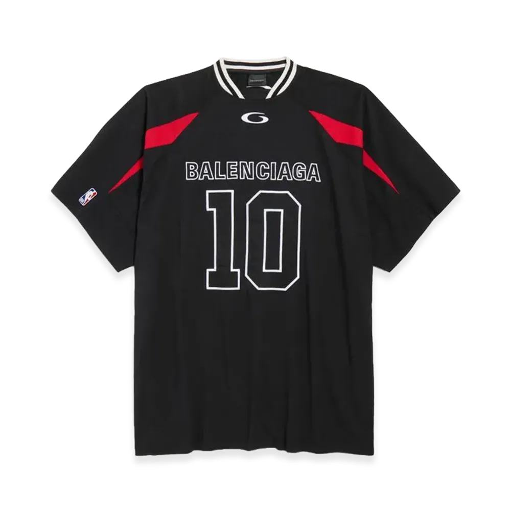 BALENCIAGA x NBA Collaboration Oversized T-Shirt "Black/Multicolor"