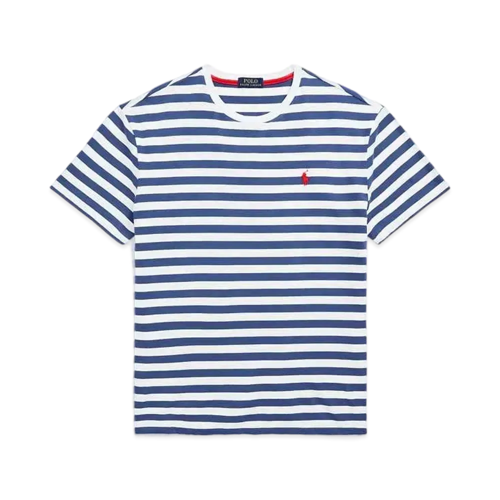 Polo Ralph Lauren Custom Slim Fit Striped Jersey Tee "Navy"