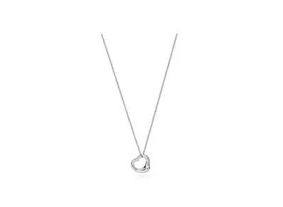 Tiffany & Co. Open Heart Pendant with Diamonds "Platinum"