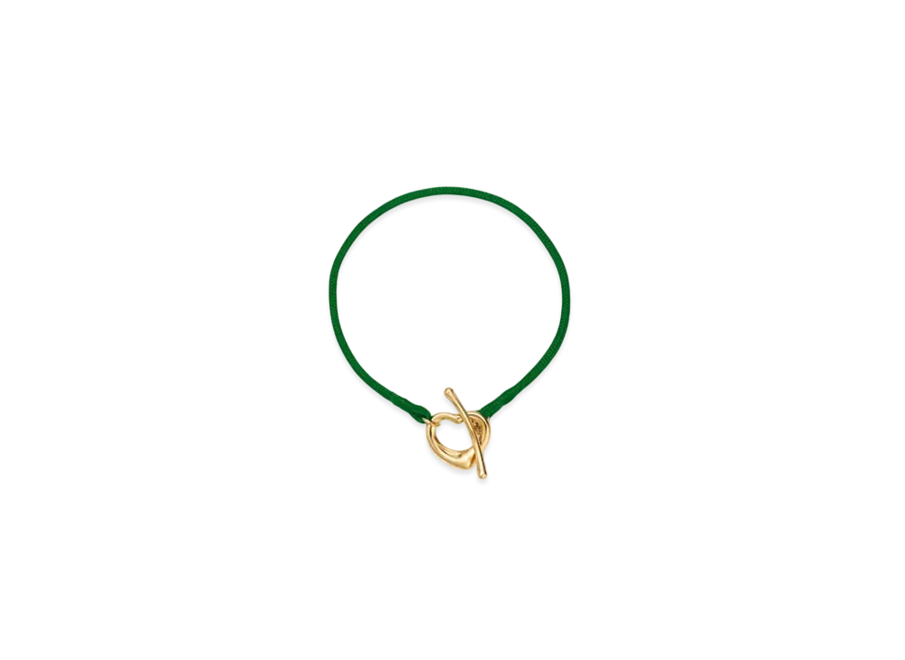 Tiffany & Co. Open Heart Bracelet "Yellow Gold/Green"