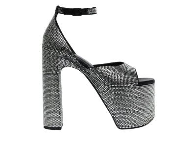 BALENCIAGA Women's Camden 160mm Sandal With Rhinestones "Black"