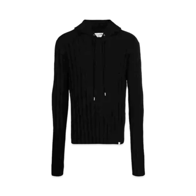 1017 ALYX 9SM Ribbed-Knit Hoodie "Black"