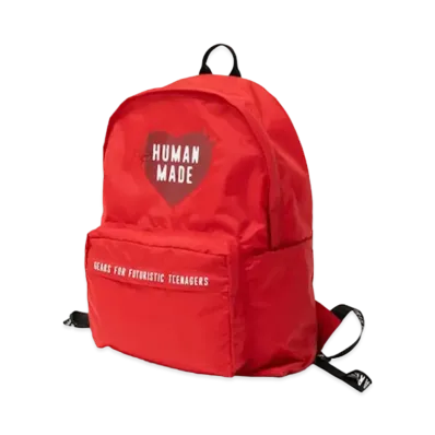HUMAN MADE Nylon Heart Backpack "Red"