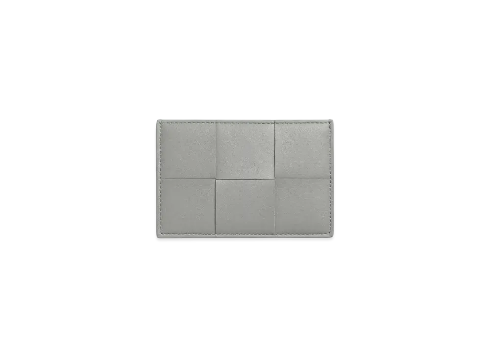 Bottega Veneta Cassette Credit Card Case "Sterling/Zenith"