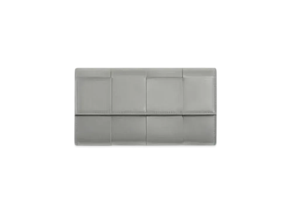 Bottega Veneta Cassette Large Flap Wallet "Sterling/Zenith"