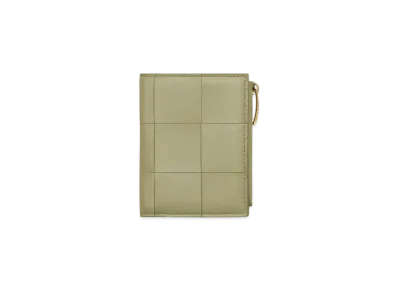Bottega Veneta Cassette Small Bi-Fold Wallet "Travertine"