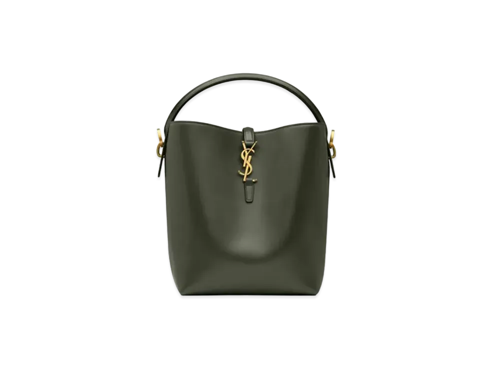 Saint Laurent LE 37 in Shiny Leather "Vert Fonce"