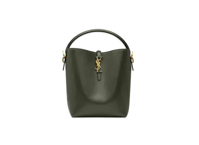 Saint Laurent LE 37 in Shiny Leather "Vert Fonce"