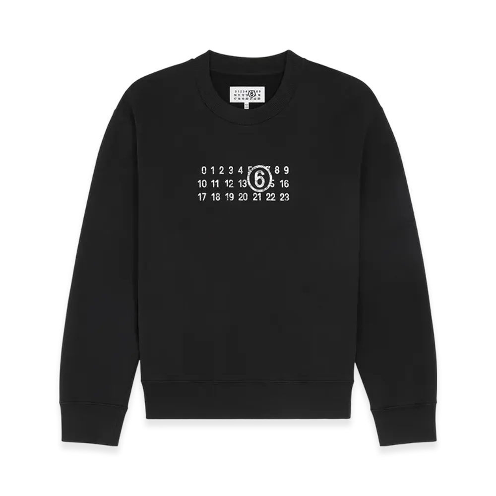 MM6 Maison Margiela Men's Numbering Sweatshirt "Black"
