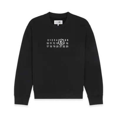 MM6 Maison Margiela Men's Numbering Sweatshirt "Black"