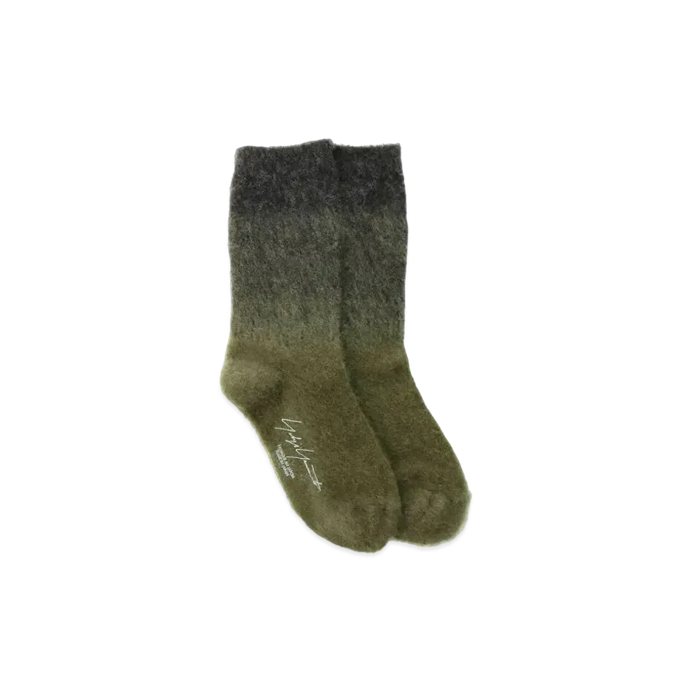 Yohji Yamamoto TAM YARN/RAISED GRADATION SOCKS "Grey"