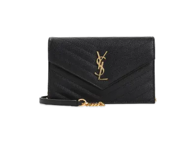 Saint Laurent Women's 'Cassandre' Wallet "Black"
