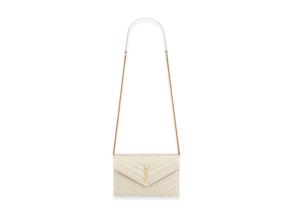 Saint Laurent Women's 'Envelope' Clutch "White"