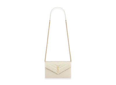 Saint Laurent Women's 'Envelope' Clutch "White"