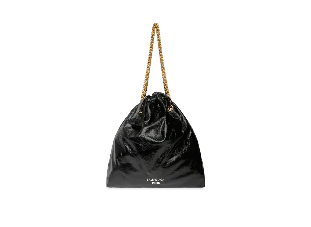 BALENCIAGA Crush Medium Tote Bag "Black"