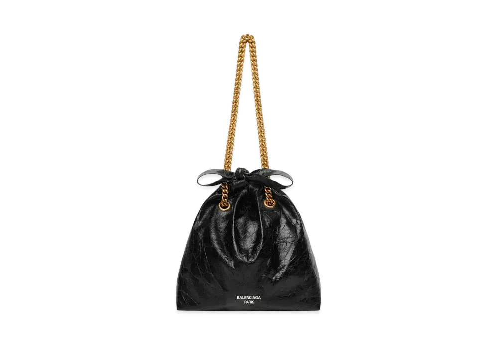 BALENCIAGA Crush Small Tote Bag "Black"