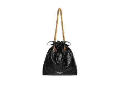 BALENCIAGA Crush Small Tote Bag "Black"