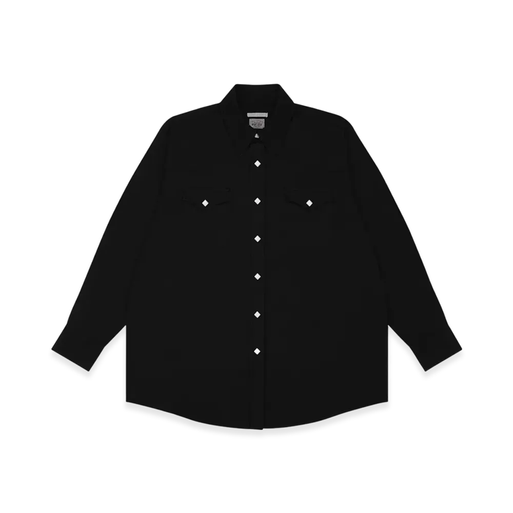 Stussy x Our Legacy Work Shop Ranch Shirt "Black High Twist Twill"