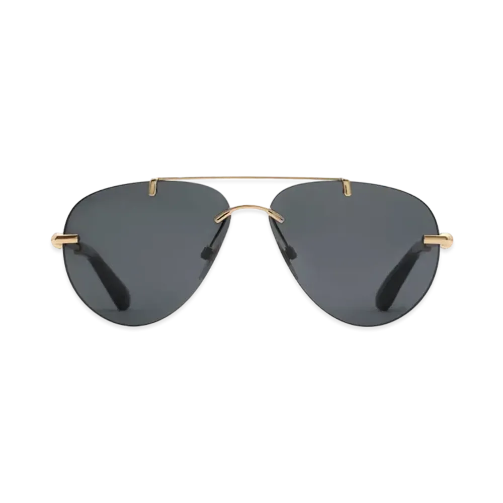 Burberry Metal Pilot Sunglasses "Gold"