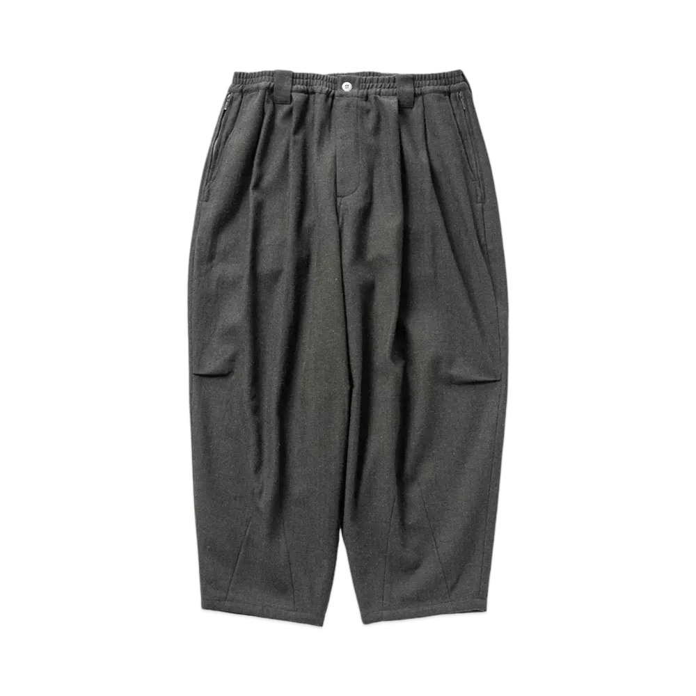 TIGHTBOOTH Wool Herringbone Balloon Pants "Dark Olive"