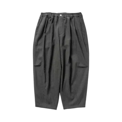 TIGHTBOOTH Wool Herringbone Balloon Pants "Dark Olive"