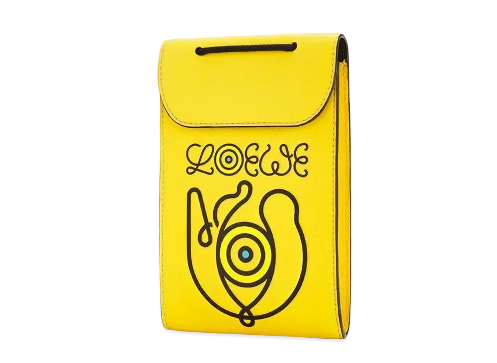 LOEWE Neck Pocket In Classic Calfskin "Yellow"