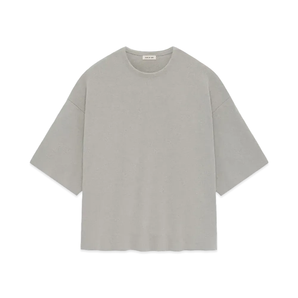 FEAR OF GOD Boucle Knit Tee "Dove Grey"