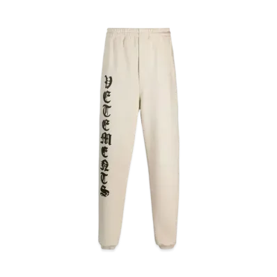 VETEMENTS Anarchy Logo Jogger Pants "Natural"