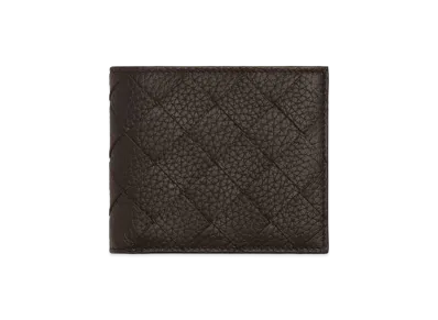 Bottega Veneta Intrecciato Bi-fold Wallet "Fondente"
