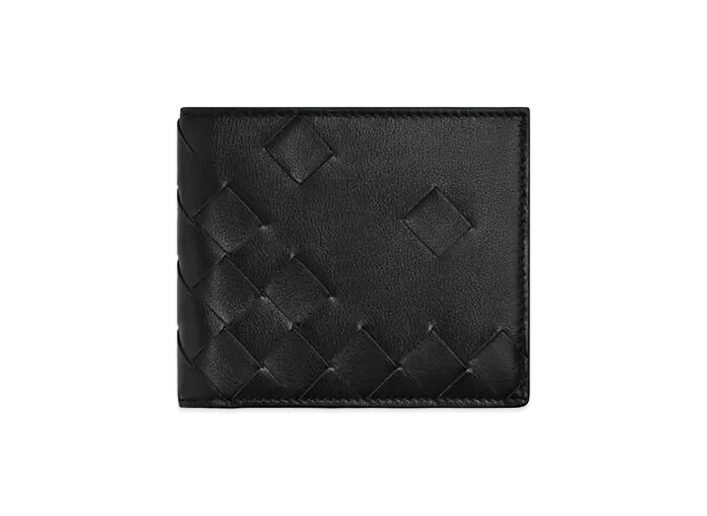 Bottega Veneta Intrecciato Bi-fold Wallet "Black"
