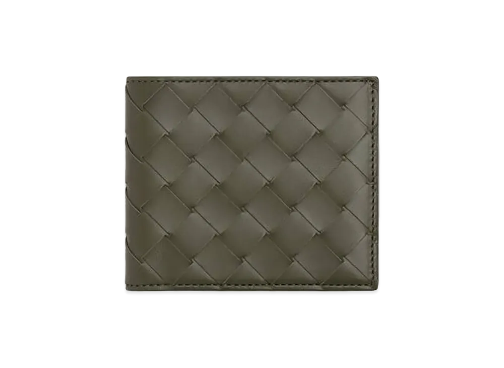Bottega Veneta Intrecciato Bi-fold Wallet "Crocodile"