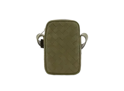 Bottega Veneta Cassette Mini Crossbody Bag "Mud"